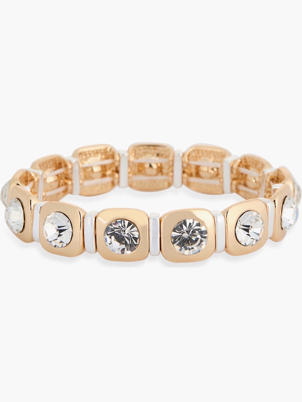 Nordstrom Rack Gold Crystal Stretch Bracelet NWT 🔥